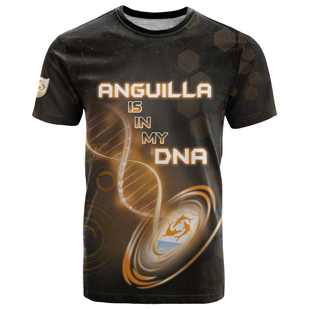 Personalized Anguilla Is In My DNA T Shirt - Wonder Print Shop