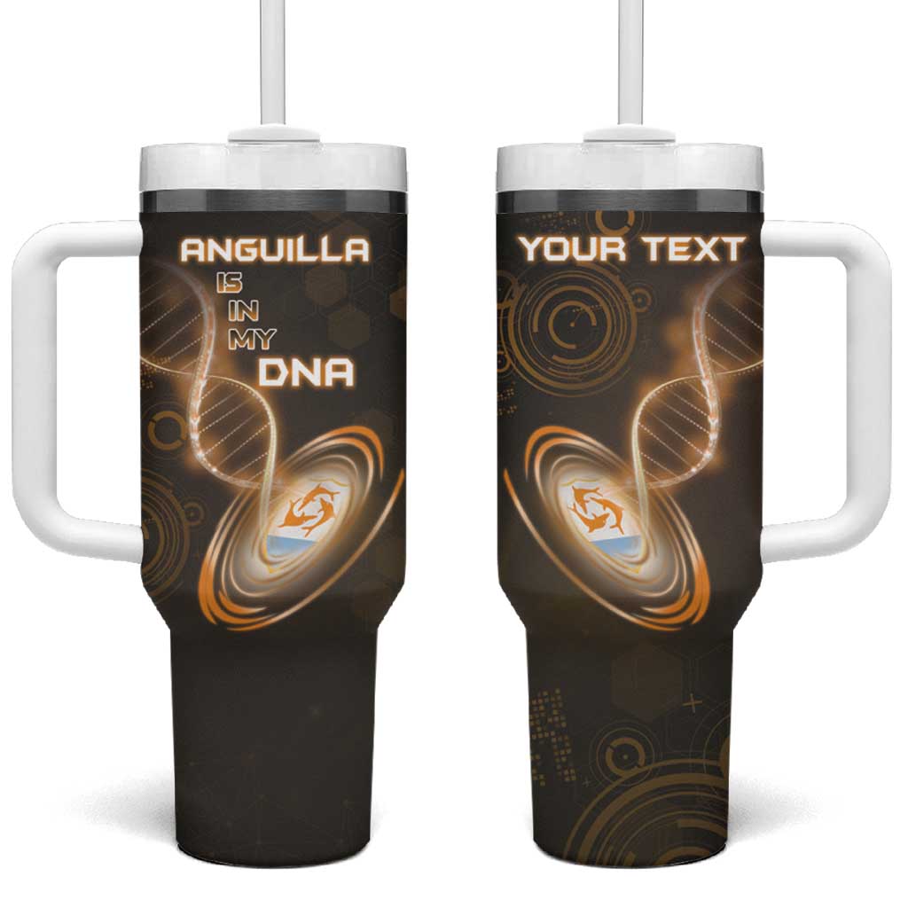 Personalized Anguilla Is In My DNA Tumbler With Handle - Wonder Print Shop
