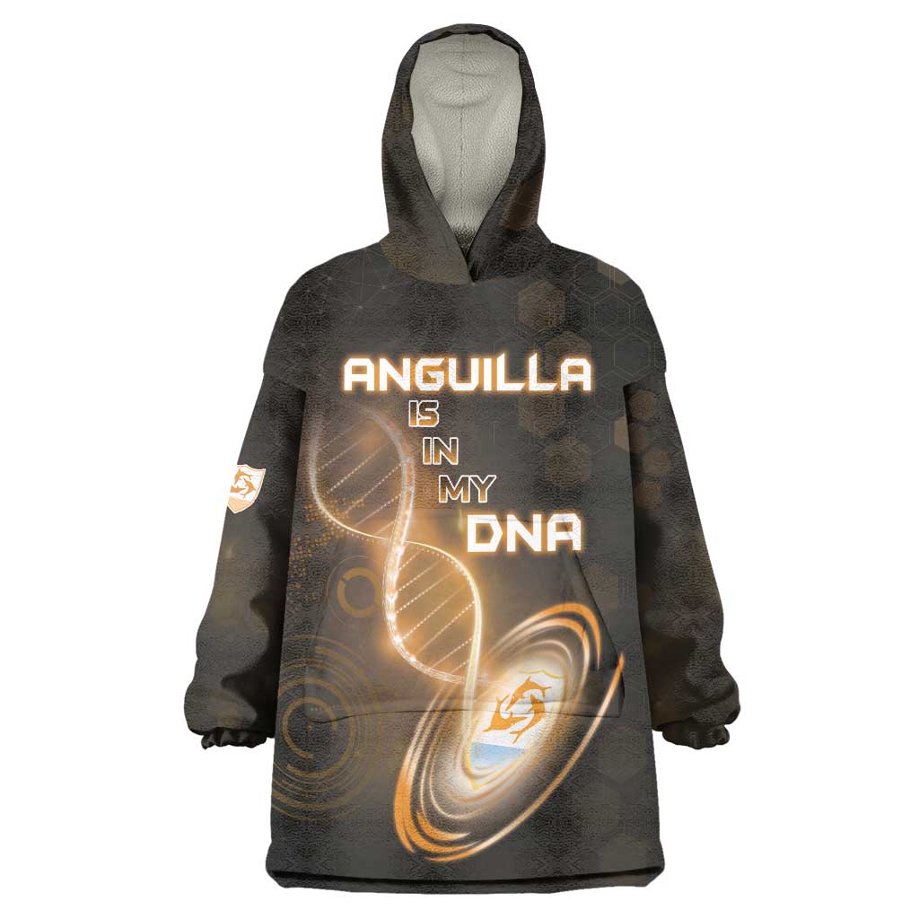 Personalized Anguilla Is In My DNA Wearable Blanket Hoodie - Wonder Print Shop