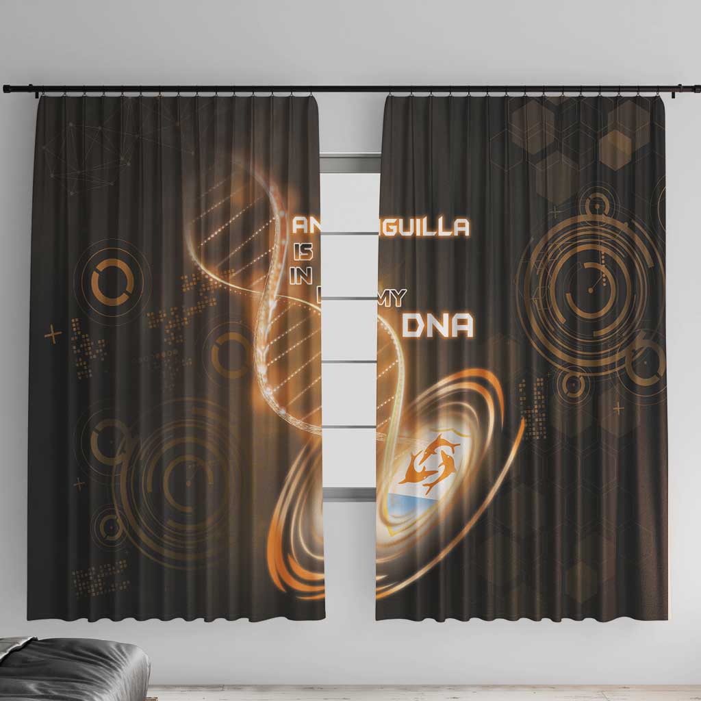 Anguilla Is In My DNA Window Curtain - Wonder Print Shop