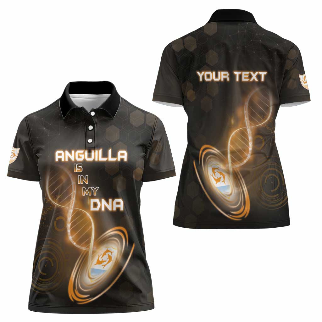 Personalized Anguilla Is In My DNA Women Polo Shirt - Wonder Print Shop