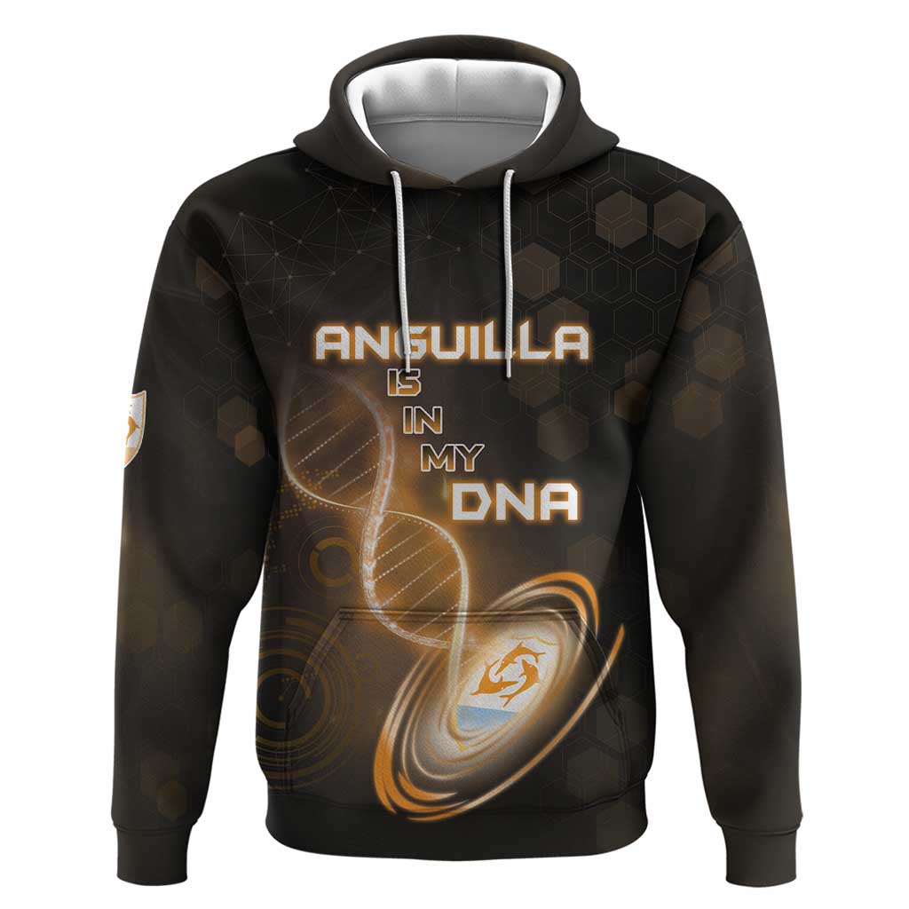 Personalized Anguilla Is In My DNA Zip Hoodie - Wonder Print Shop