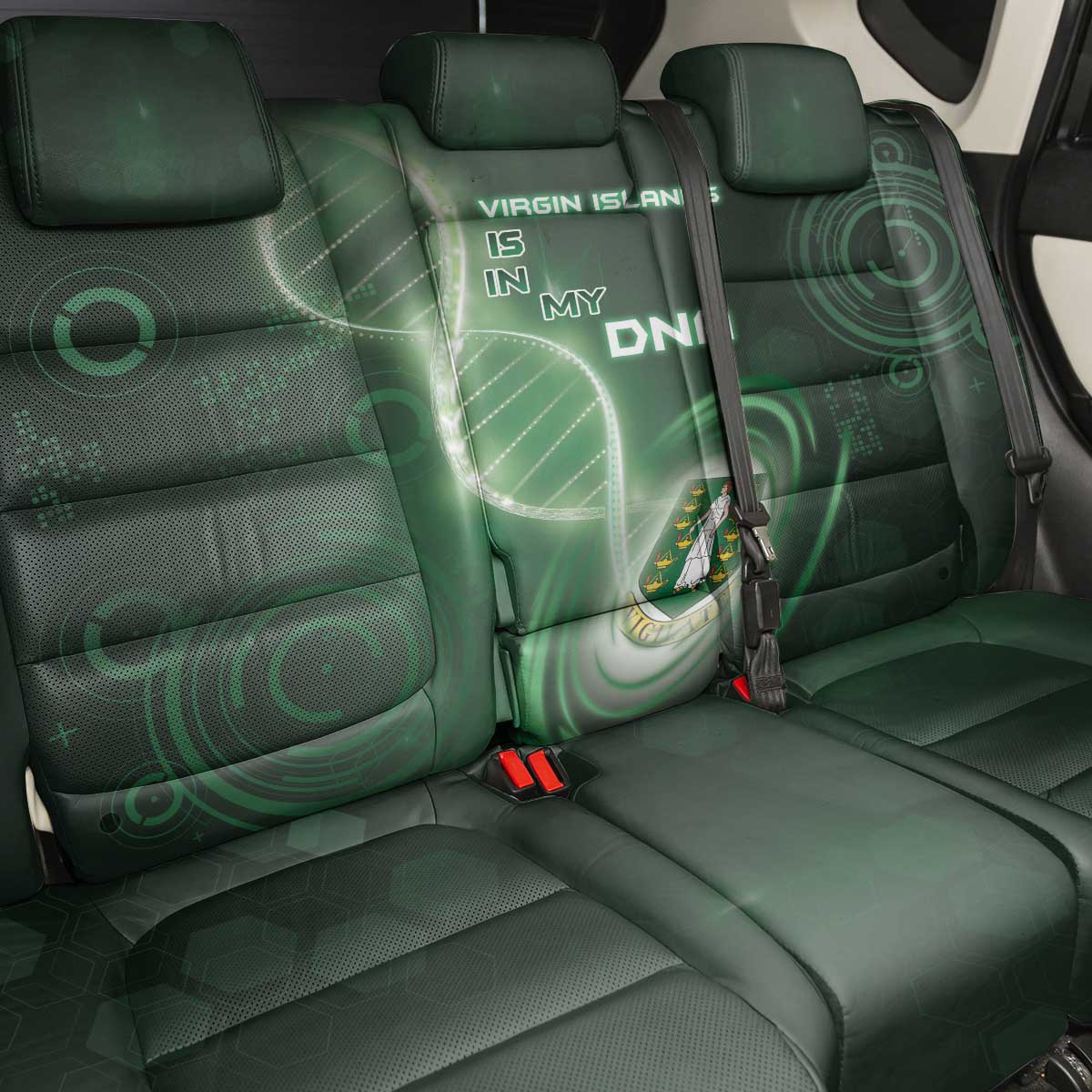 The British Virgin Islands Is In My DNA Back Car Seat Cover - Wonder Print Shop