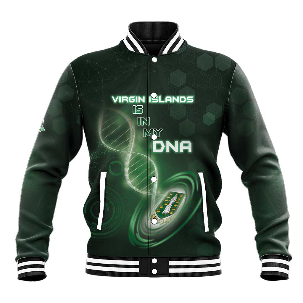 Personalized The British Virgin Islands Is In My DNA Baseball Jacket - Wonder Print Shop