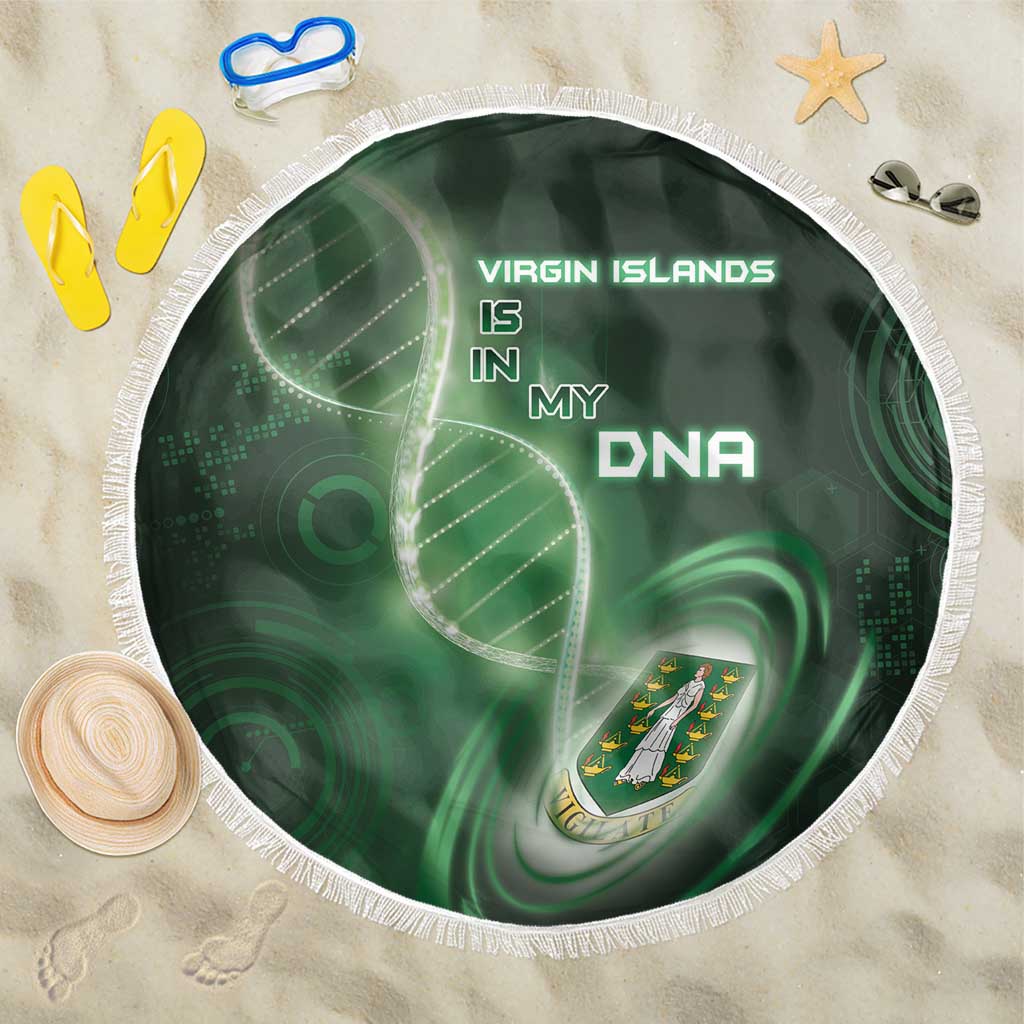 The British Virgin Islands Is In My DNA Beach Blanket - Wonder Print Shop