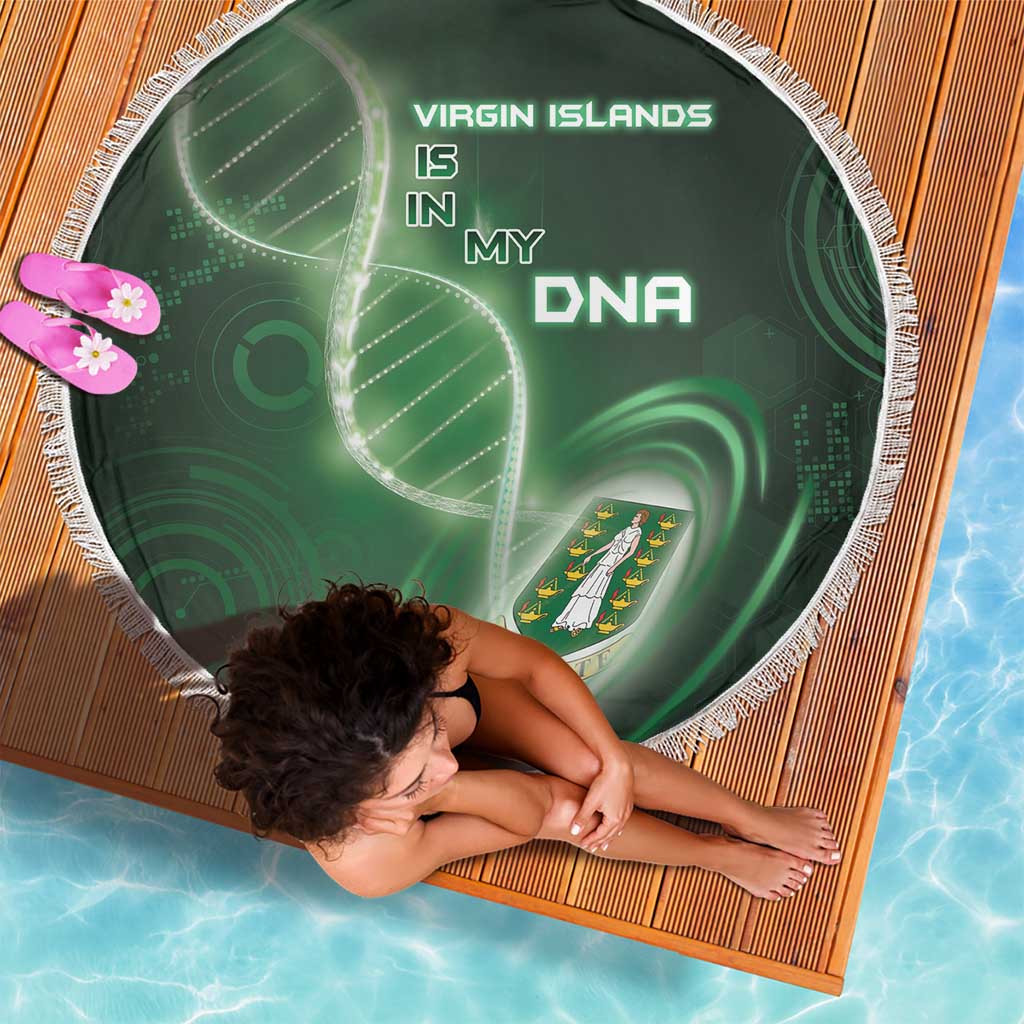 The British Virgin Islands Is In My DNA Beach Blanket - Wonder Print Shop