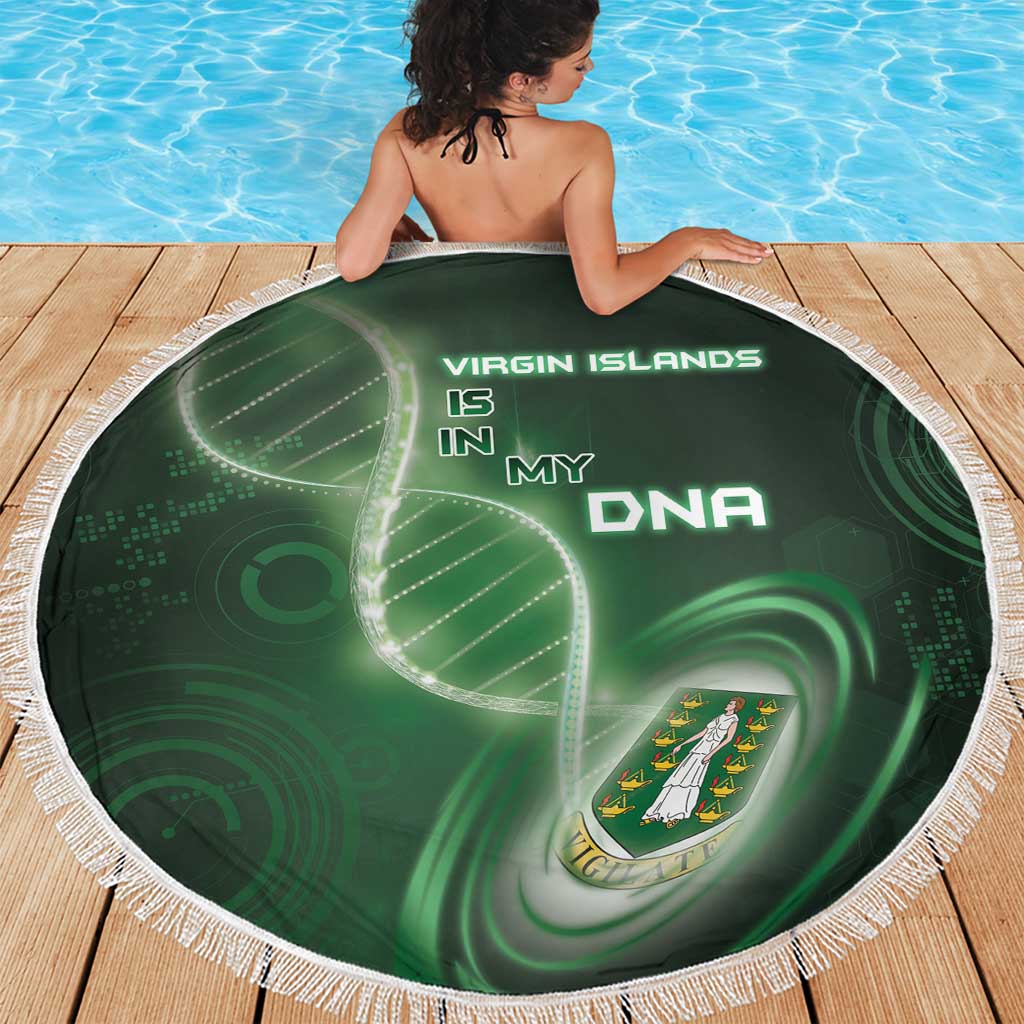 The British Virgin Islands Is In My DNA Beach Blanket - Wonder Print Shop