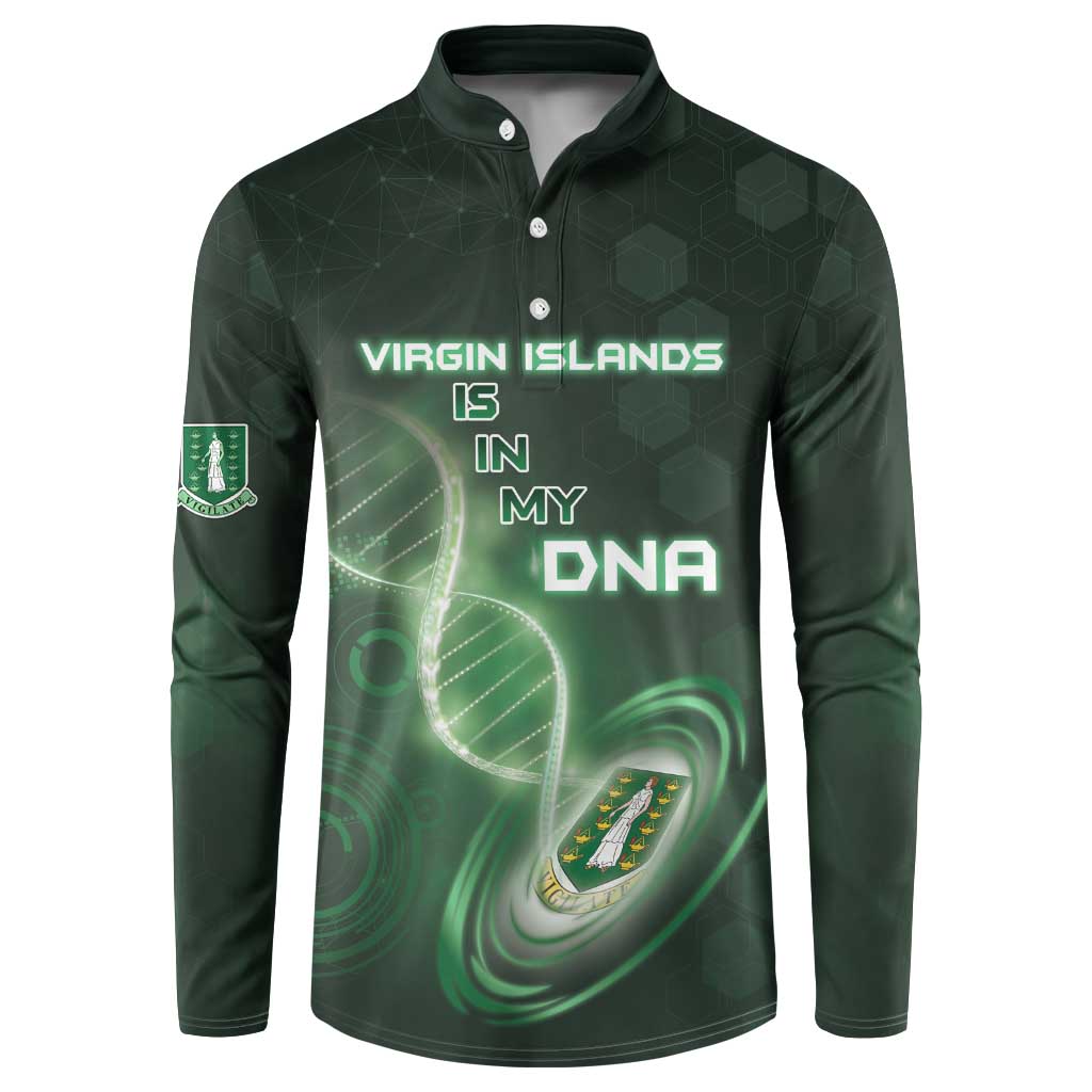 Personalized The British Virgin Islands Is In My DNA Button Sweatshirt - Wonder Print Shop