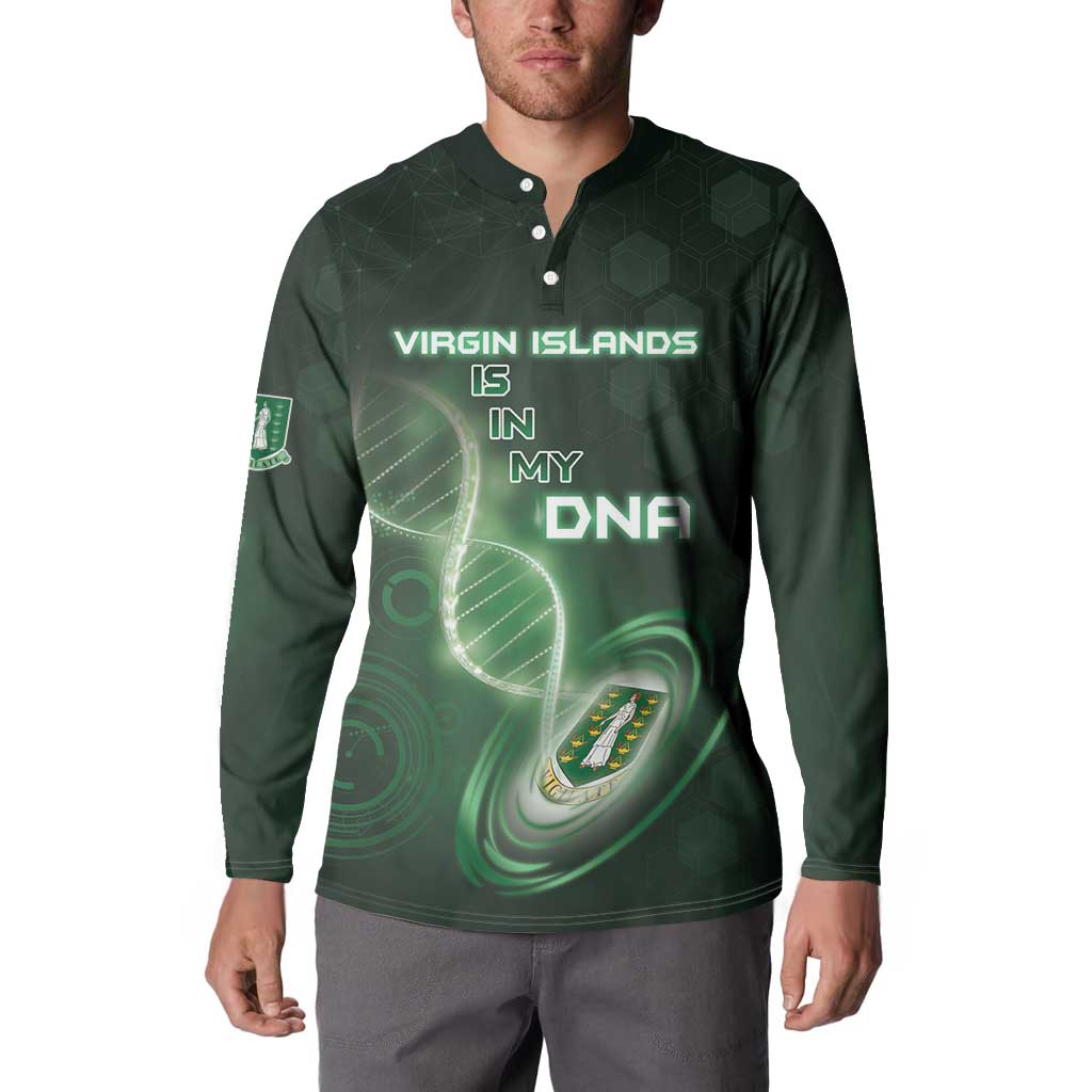 Personalized The British Virgin Islands Is In My DNA Button Sweatshirt - Wonder Print Shop