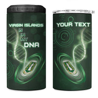 Personalized The British Virgin Islands Is In My DNA 4 in 1 Can Cooler Tumbler - Wonder Print Shop