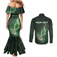 Personalized The British Virgin Islands Is In My DNA Couples Matching Mermaid Dress and Long Sleeve Button Shirt - Wonder Print Shop