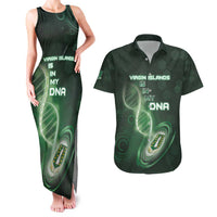 Personalized The British Virgin Islands Is In My DNA Couples Matching Tank Maxi Dress and Hawaiian Shirt - Wonder Print Shop