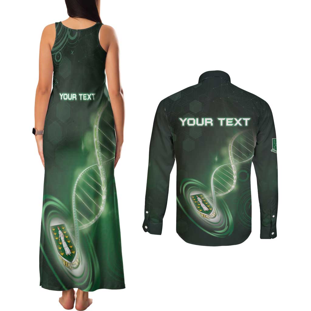 Personalized The British Virgin Islands Is In My DNA Couples Matching Tank Maxi Dress and Long Sleeve Button Shirt - Wonder Print Shop