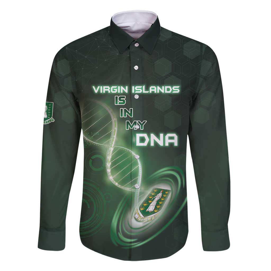 Personalized The British Virgin Islands Is In My DNA Family Matching Long Sleeve Bodycon Dress and Hawaiian Shirt - Wonder Print Shop