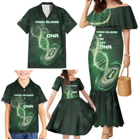 Personalized The British Virgin Islands Is In My DNA Family Matching Mermaid Dress and Hawaiian Shirt - Wonder Print Shop