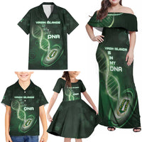 Personalized The British Virgin Islands Is In My DNA Family Matching Off Shoulder Maxi Dress and Hawaiian Shirt - Wonder Print Shop