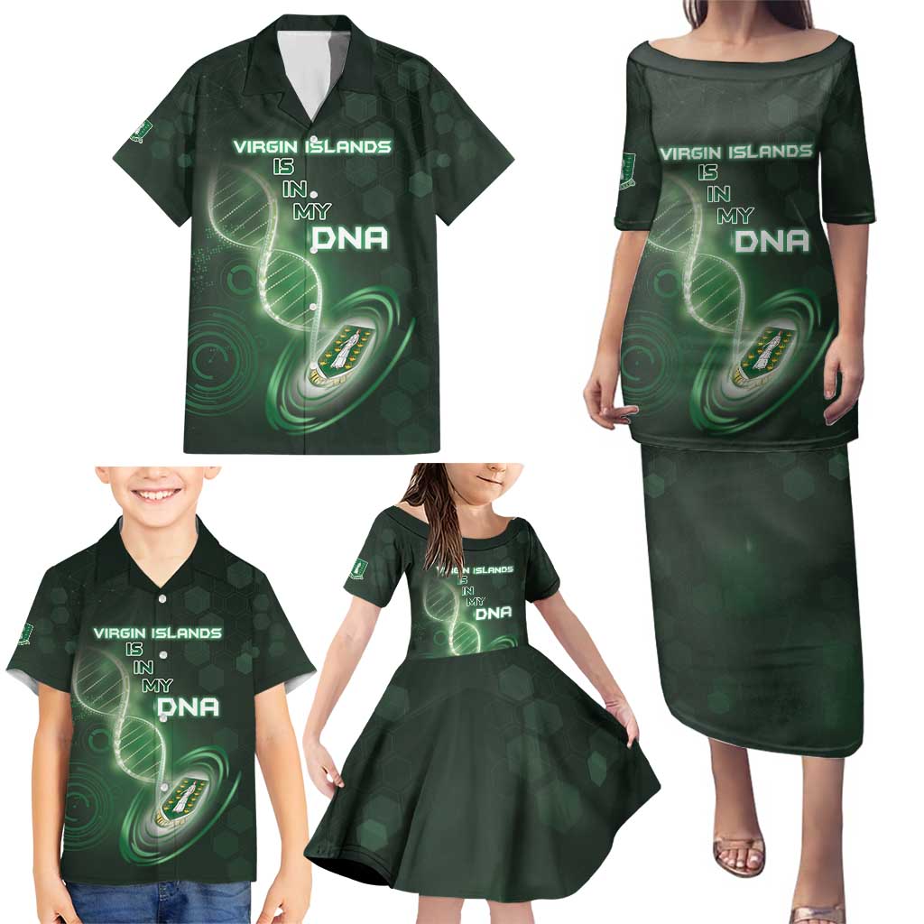 Personalized The British Virgin Islands Is In My DNA Family Matching Puletasi and Hawaiian Shirt - Wonder Print Shop