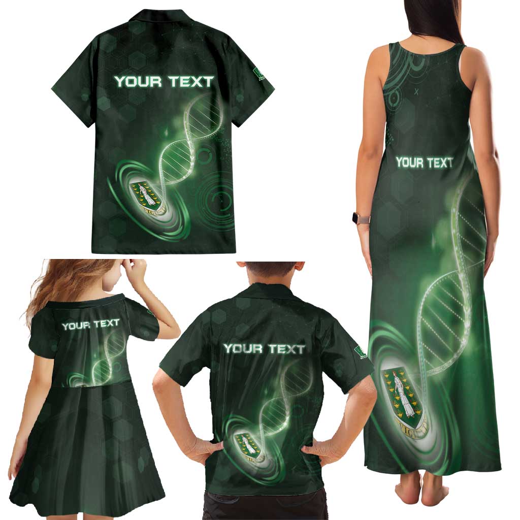 Personalized The British Virgin Islands Is In My DNA Family Matching Tank Maxi Dress and Hawaiian Shirt - Wonder Print Shop