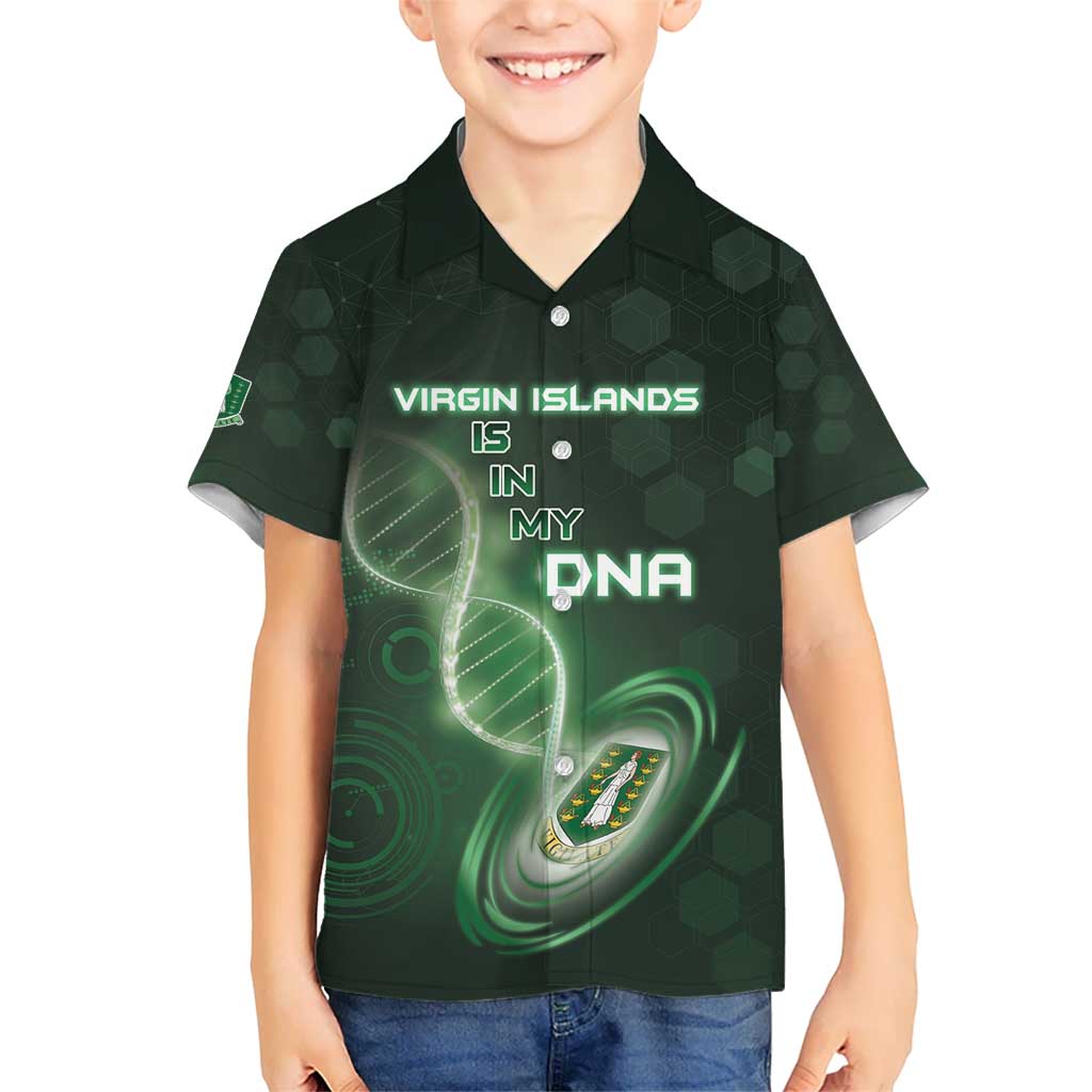 Personalized The British Virgin Islands Is In My DNA Kid Hawaiian Shirt - Wonder Print Shop