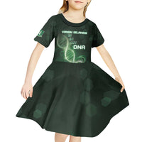 Personalized The British Virgin Islands Is In My DNA Kid Short Sleeve Dress - Wonder Print Shop