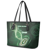 The British Virgin Islands Is In My DNA Leather Tote Bag - Wonder Print Shop