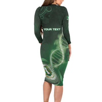 Personalized The British Virgin Islands Is In My DNA Long Sleeve Bodycon Dress - Wonder Print Shop