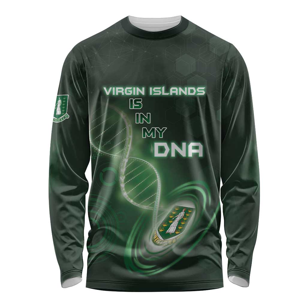 Personalized The British Virgin Islands Is In My DNA Long Sleeve Shirt - Wonder Print Shop
