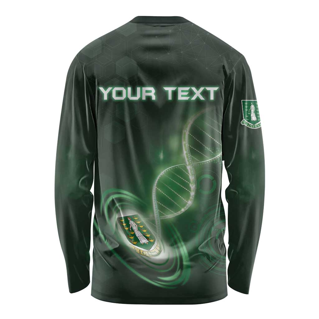 Personalized The British Virgin Islands Is In My DNA Long Sleeve Shirt - Wonder Print Shop