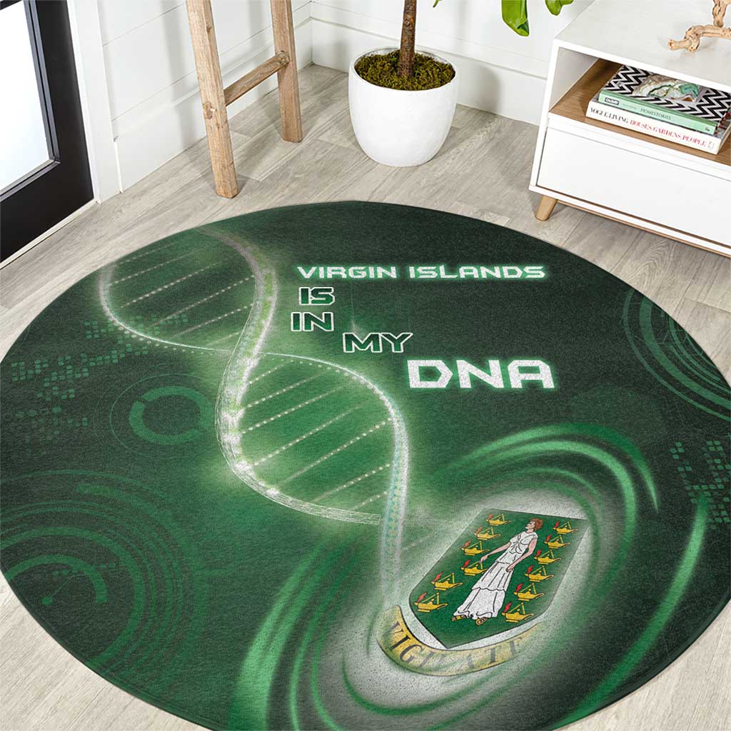 The British Virgin Islands Is In My DNA Round Carpet - Wonder Print Shop