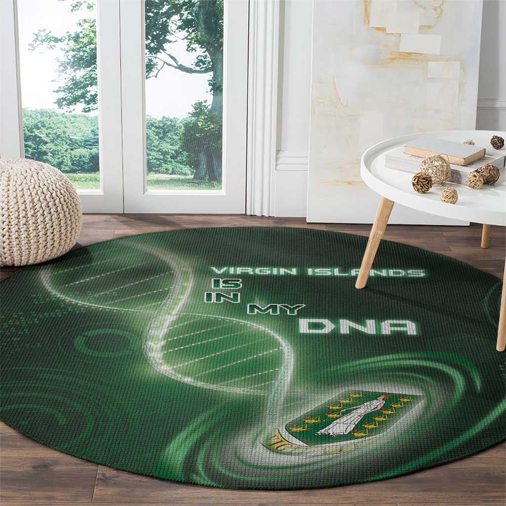 The British Virgin Islands Is In My DNA Round Carpet - Wonder Print Shop