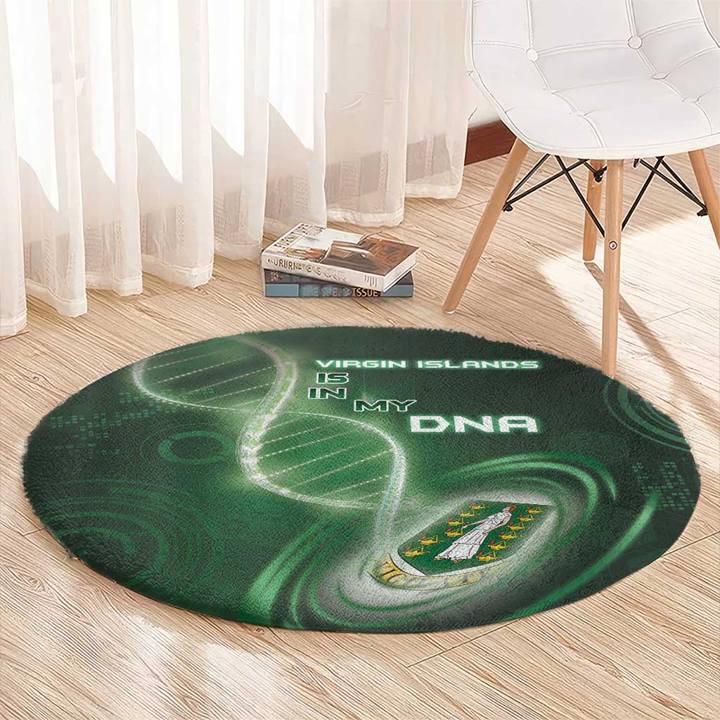 The British Virgin Islands Is In My DNA Round Carpet - Wonder Print Shop