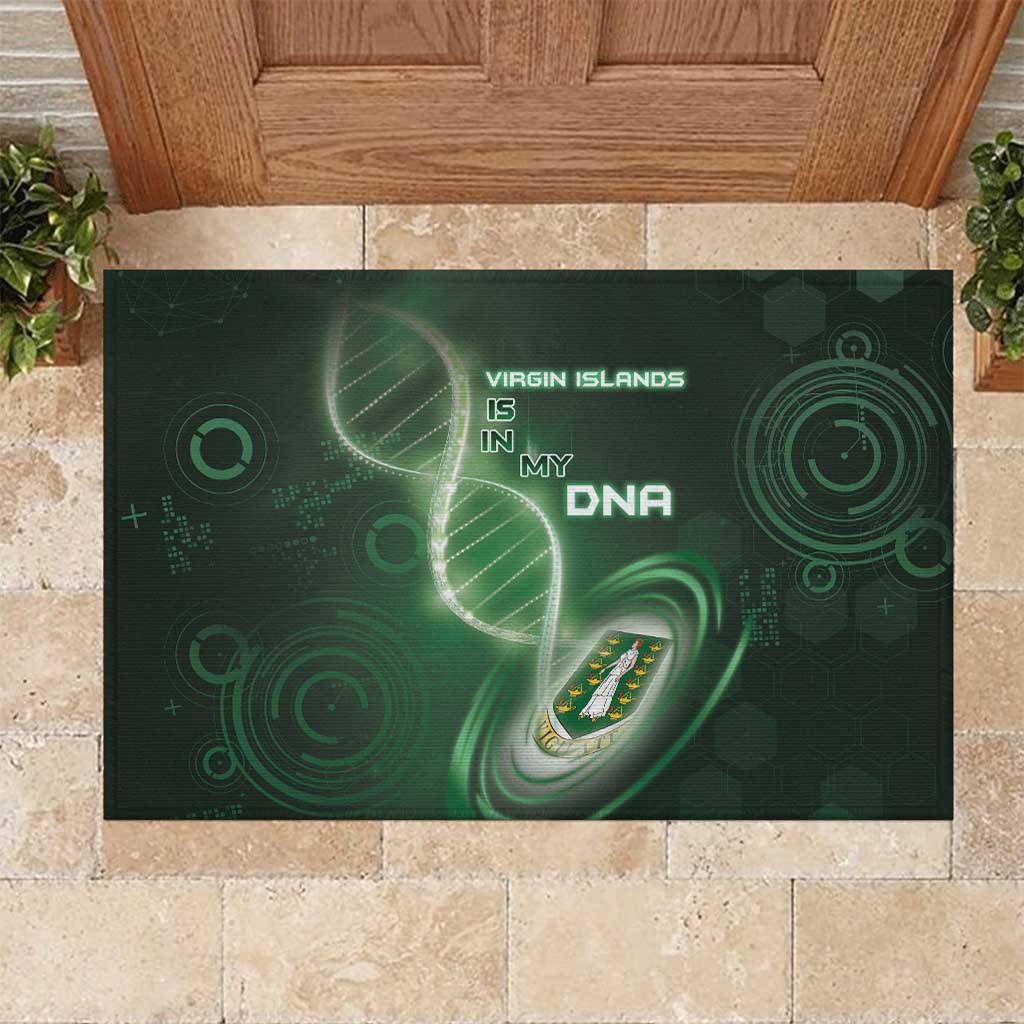 The British Virgin Islands Is In My DNA Rubber Doormat - Wonder Print Shop