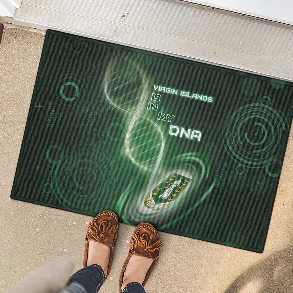 The British Virgin Islands Is In My DNA Rubber Doormat - Wonder Print Shop