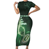 Personalized The British Virgin Islands Is In My DNA Short Sleeve Bodycon Dress - Wonder Print Shop