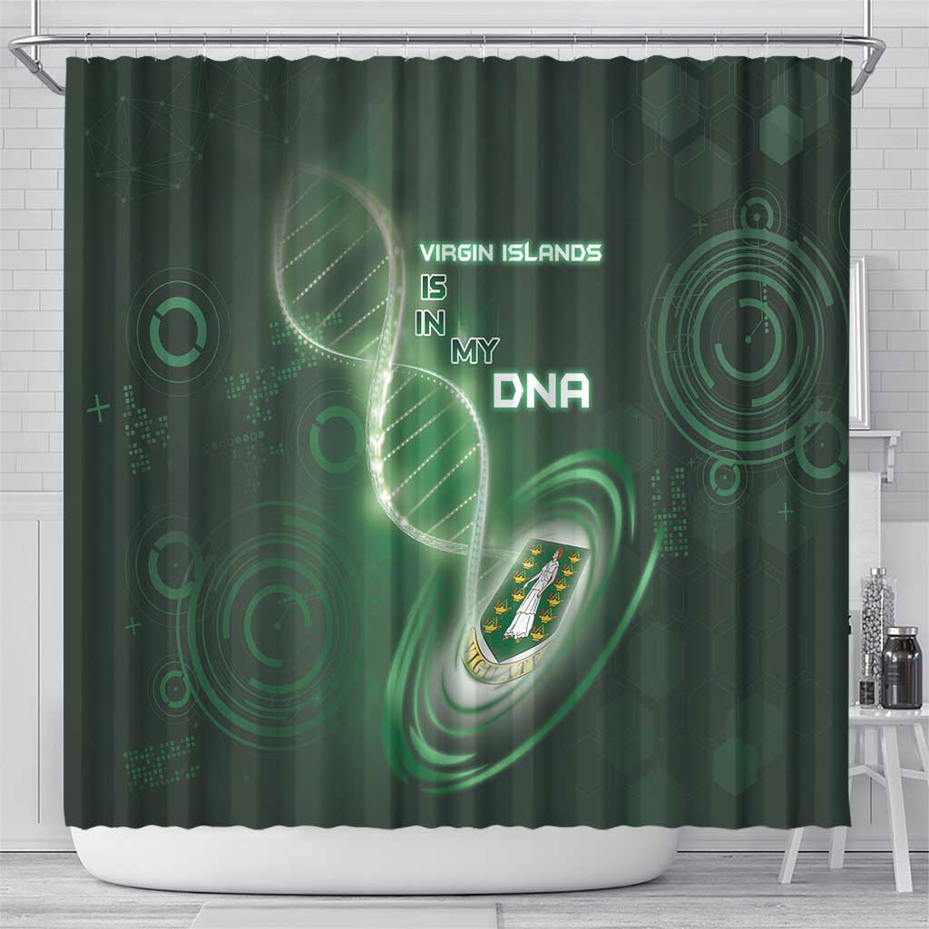 The British Virgin Islands Is In My DNA Shower Curtain - Wonder Print Shop