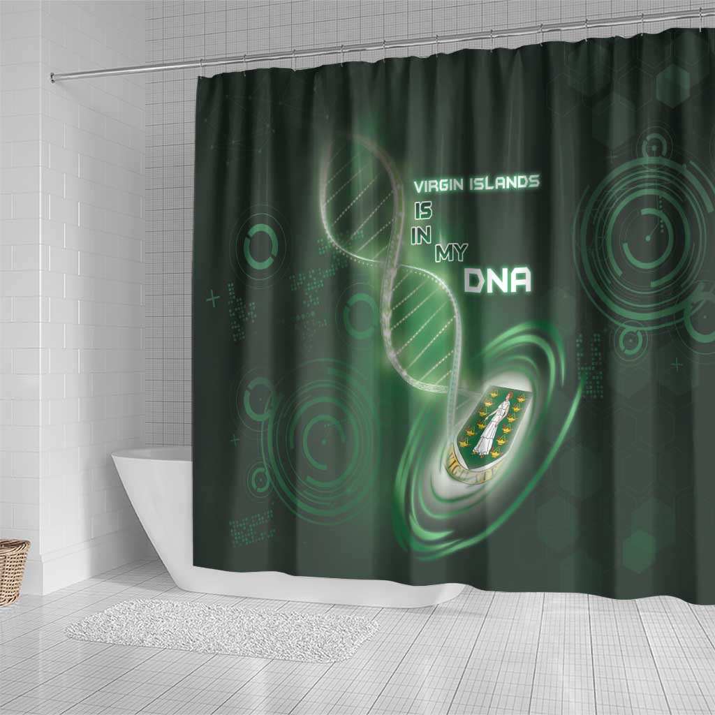The British Virgin Islands Is In My DNA Shower Curtain - Wonder Print Shop
