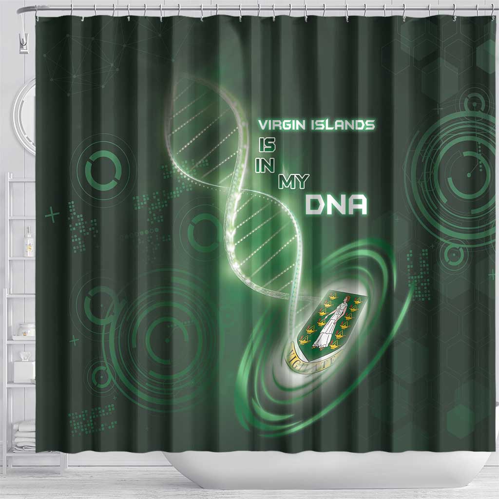 The British Virgin Islands Is In My DNA Shower Curtain - Wonder Print Shop