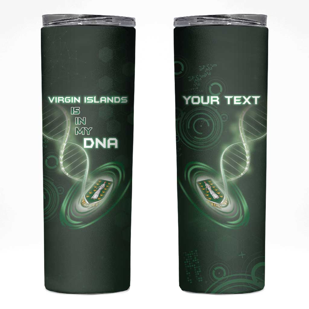 Personalized The British Virgin Islands Is In My DNA Skinny Tumbler - Wonder Print Shop