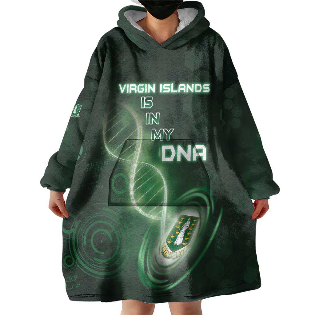 Personalized The British Virgin Islands Is In My DNA Wearable Blanket Hoodie - Wonder Print Shop