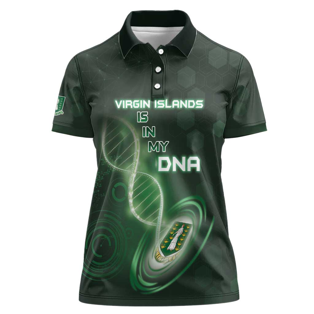 Personalized The British Virgin Islands Is In My DNA Women Polo Shirt - Wonder Print Shop