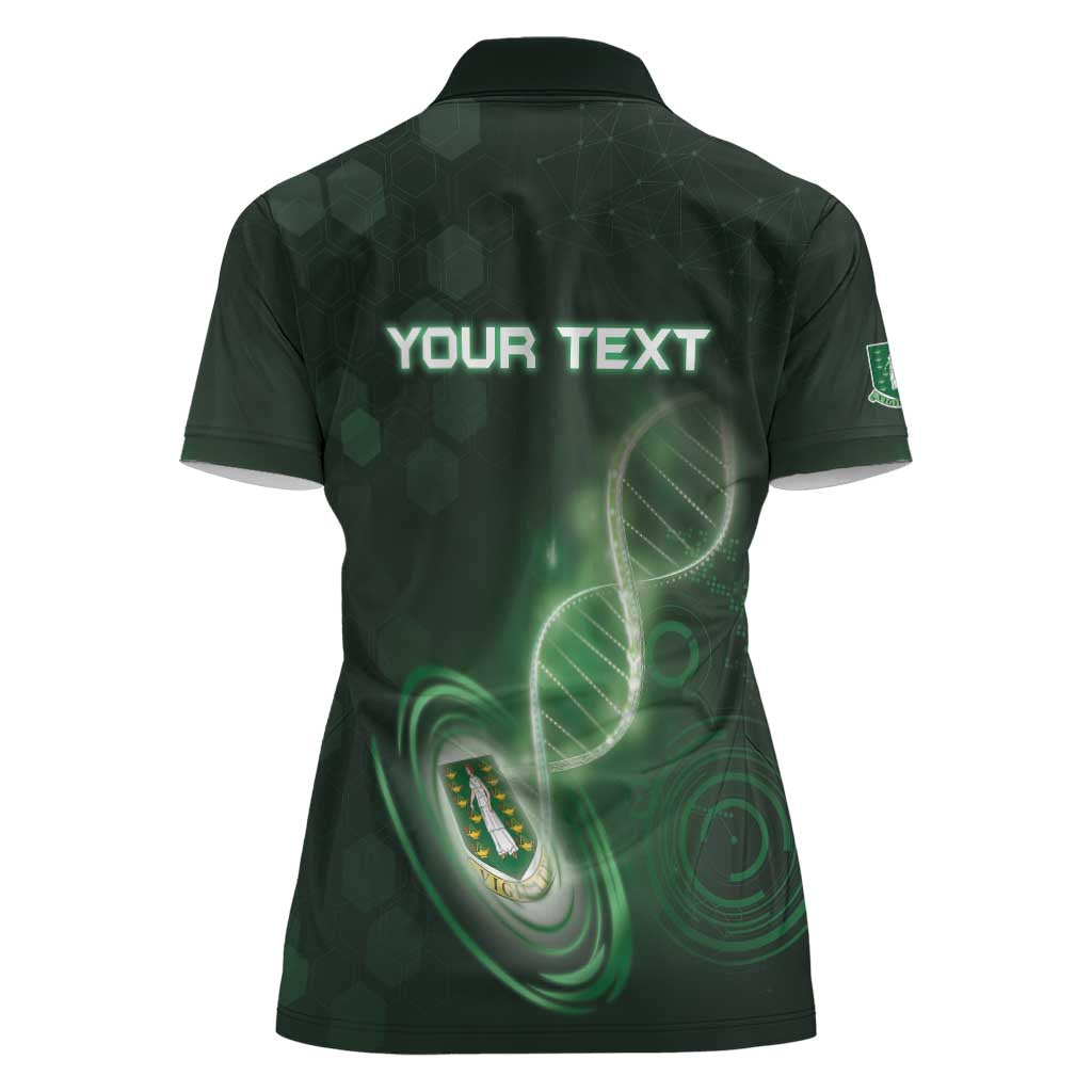 Personalized The British Virgin Islands Is In My DNA Women Polo Shirt - Wonder Print Shop