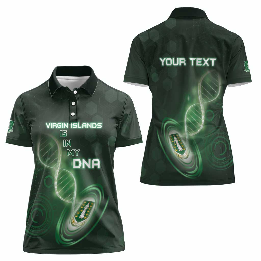 Personalized The British Virgin Islands Is In My DNA Women Polo Shirt - Wonder Print Shop