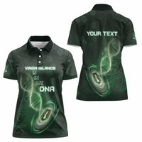Personalized The British Virgin Islands Is In My DNA Women Polo Shirt - Wonder Print Shop