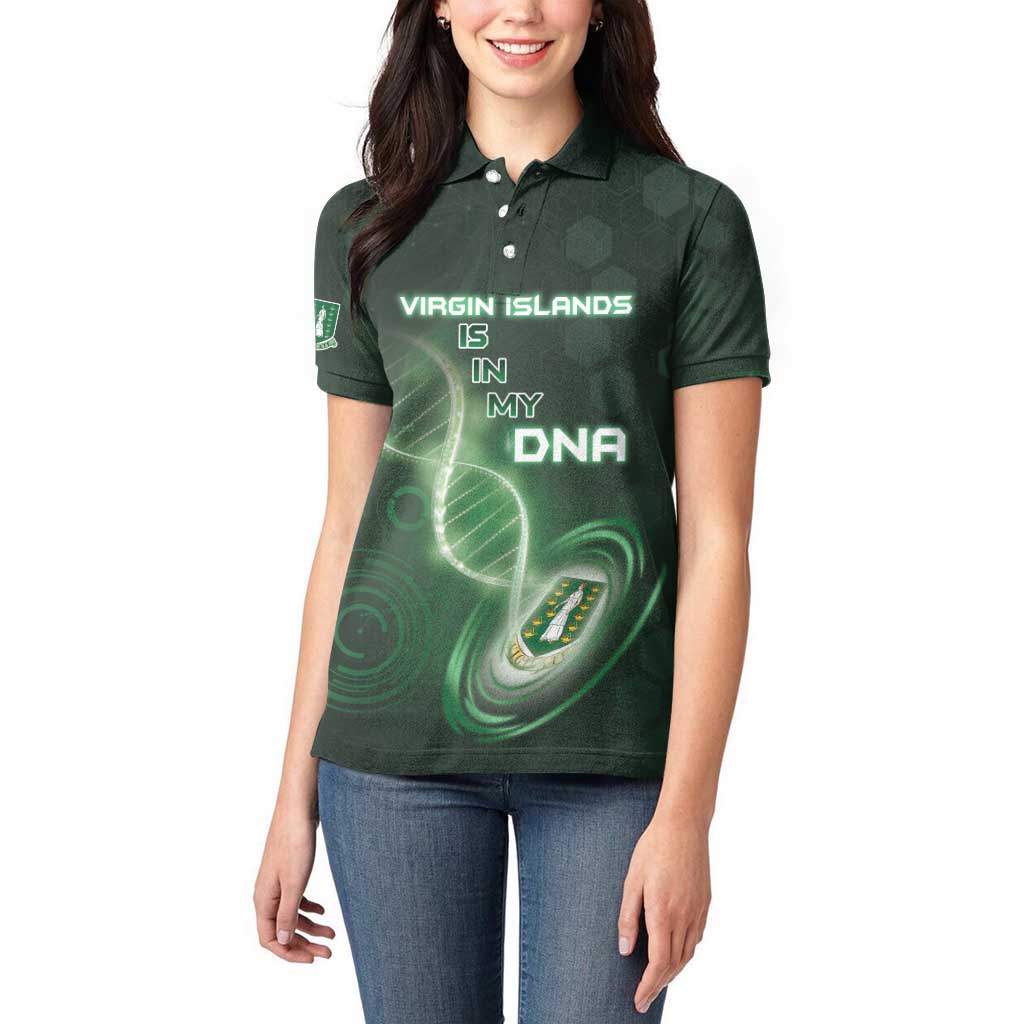 Personalized The British Virgin Islands Is In My DNA Women Polo Shirt - Wonder Print Shop