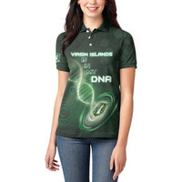 Personalized The British Virgin Islands Is In My DNA Women Polo Shirt - Wonder Print Shop