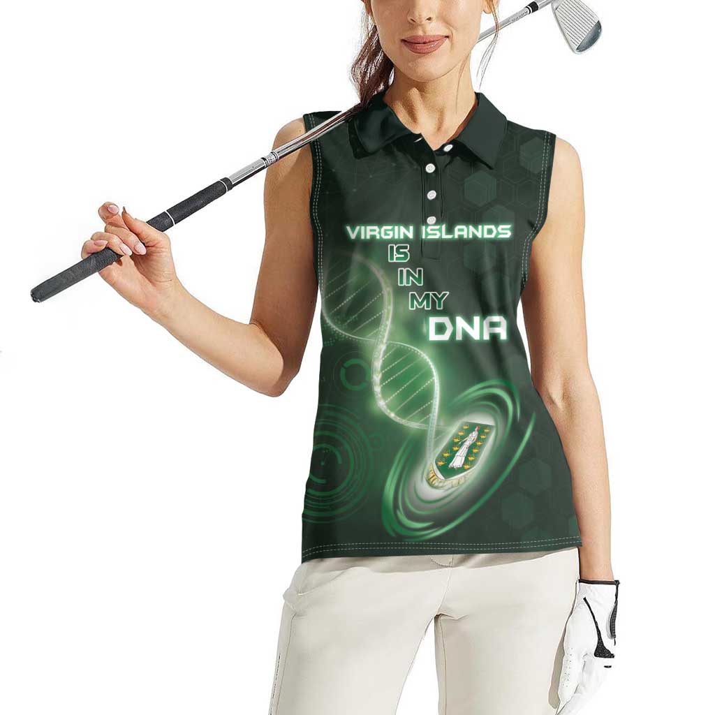 Personalized The British Virgin Islands Is In My DNA Women Sleeveless Polo Shirt - Wonder Print Shop