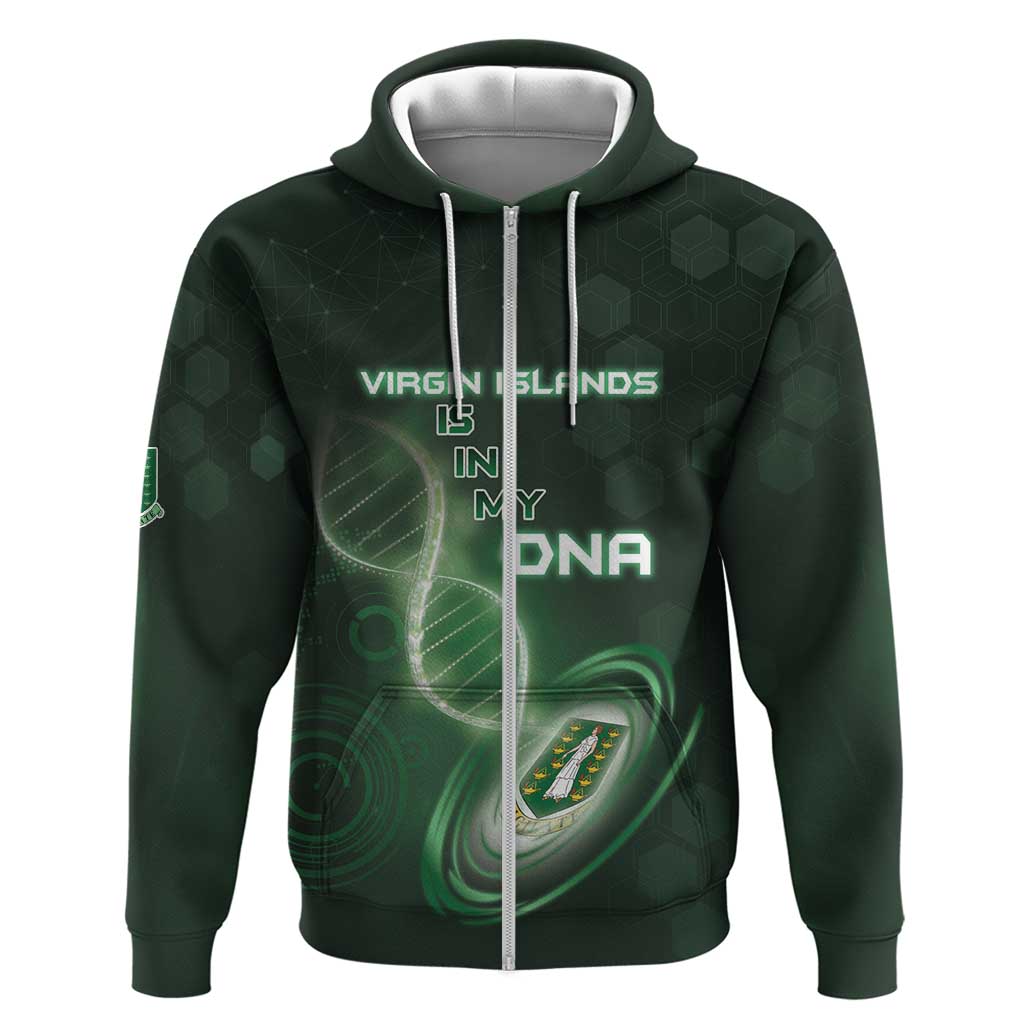 Personalized The British Virgin Islands Is In My DNA Zip Hoodie - Wonder Print Shop