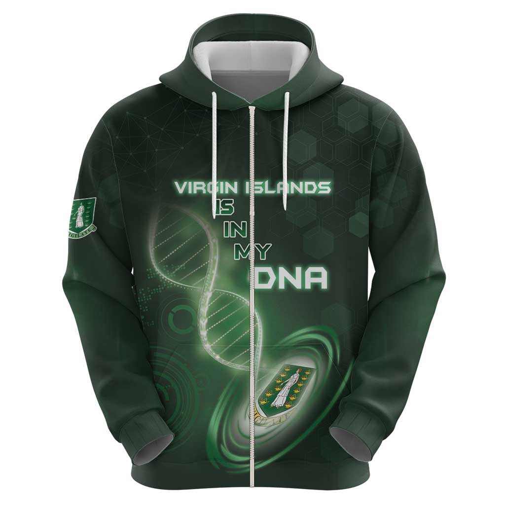Personalized The British Virgin Islands Is In My DNA Zip Hoodie - Wonder Print Shop