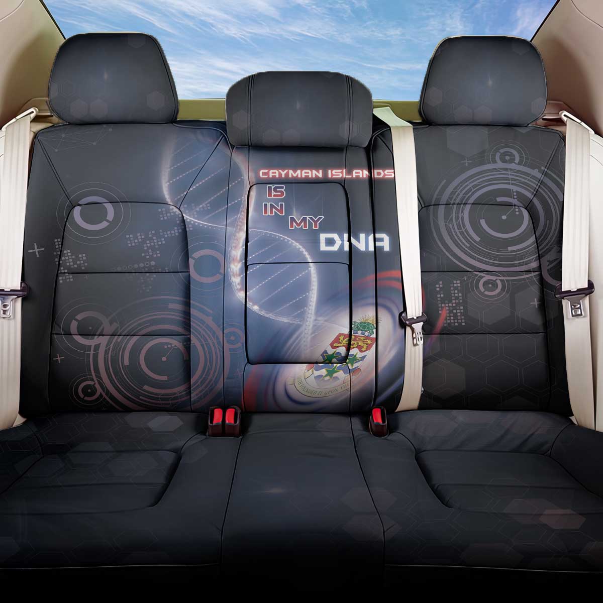 The Cayman Islands Is In My DNA Back Car Seat Cover - Wonder Print Shop