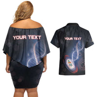 Personalized The Cayman Islands Is In My DNA Couples Matching Off Shoulder Short Dress and Hawaiian Shirt - Wonder Print Shop